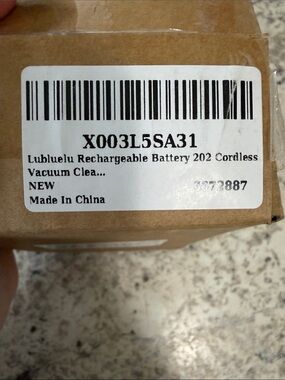 Lubluelu Rechargeable Battery 202 for Cordless Vacuum - Brown/White Label